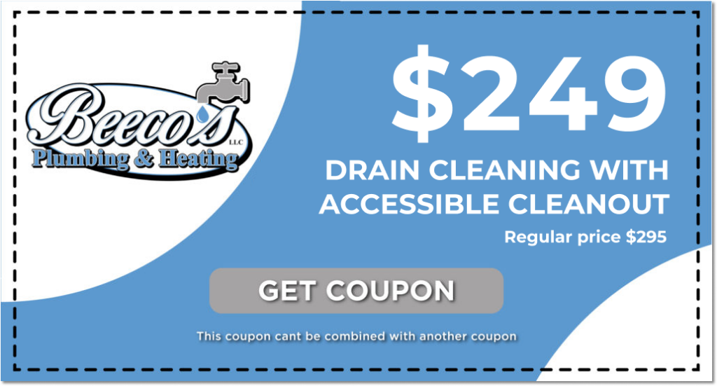 Beeco's drain cleaning with accessible cleanout Coupon